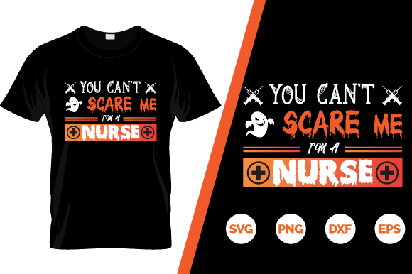 Halloween Nurse T-shirt, You Can't Scare