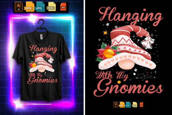 Hanging with My Gnomies Nurse Heart Stet Graphics