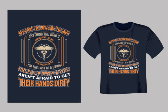 Medical Healthcare T-Shirt Design: Graphics and Print Templates