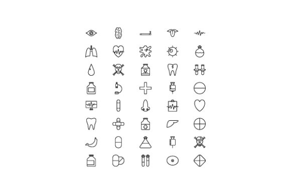 Medical Line Icon Graphics and Icons