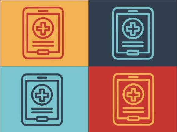 Mobile Medical Card: Graphics and Logos for Modern Design