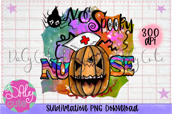 One Spooky Nurse PNG, Pumpkin Funny Graphics