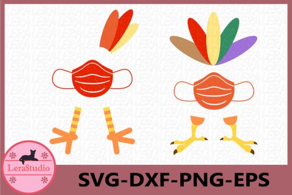 Thanksgiving Turkey, Medical Mask Graphics