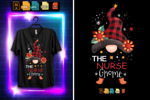 The Nurse Gnome T-Shirt Graphics